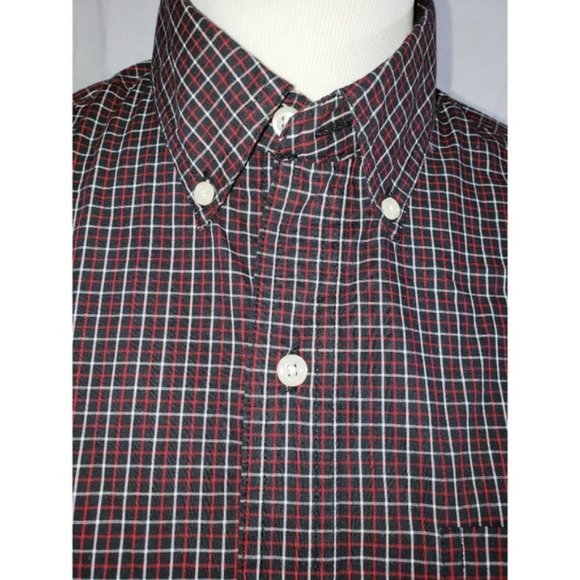 Men's Chaps Plaid Button Down Shirt Small - Picture 2 of 7